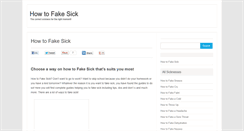 Desktop Screenshot of fakesick.com