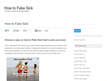 Tablet Screenshot of fakesick.com